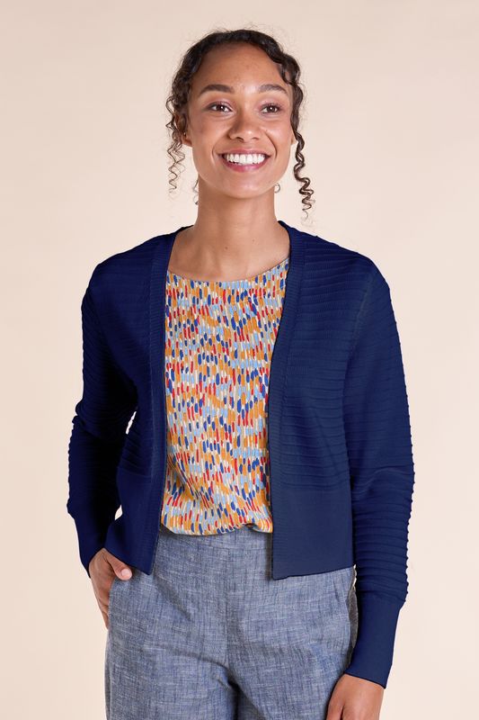 GOTS Organic Cotton Cropped Cardi