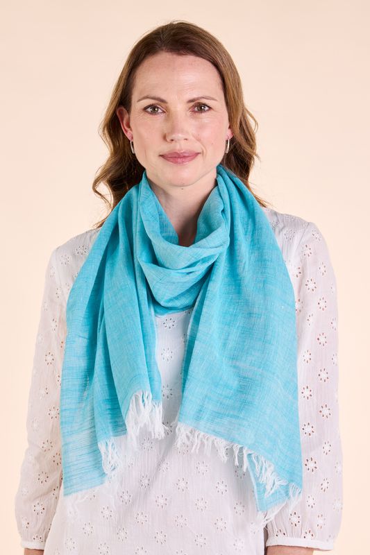 Handloom Yarn Dyed cotton Scarf