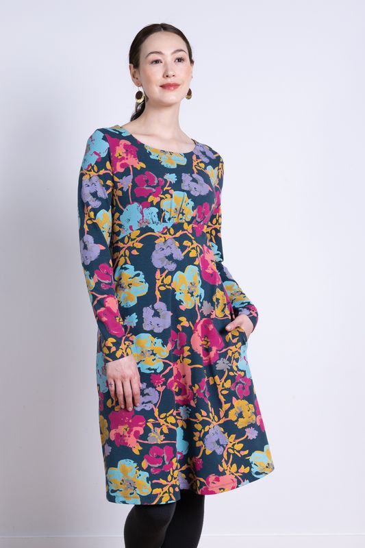 Bamboo Gathered Front Tunic Dress