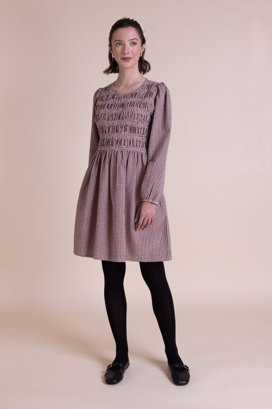 Cotton Shirred Dress