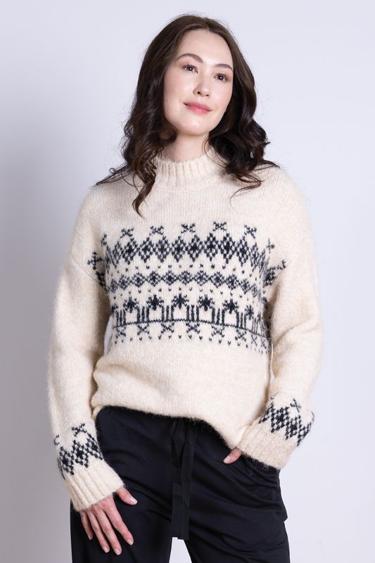 Recycled Polyester and Wool Fairisle Jumper