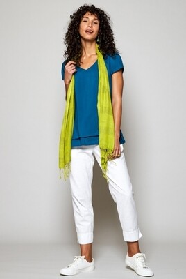 Plain Handloom Woven Scarf Summer