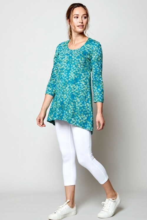 Plain Organic Cotton Cropped Leggings