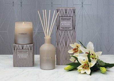 Geometric - NEW Water Lily &amp; Thyme Reed Diffuser