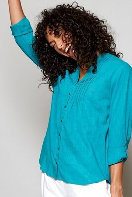 Plain Pintuck Cotton Shirt