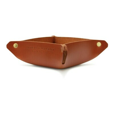 Leather Catchall Valet Tray