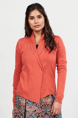 Organic Cotton Shawl Collar Cardigan