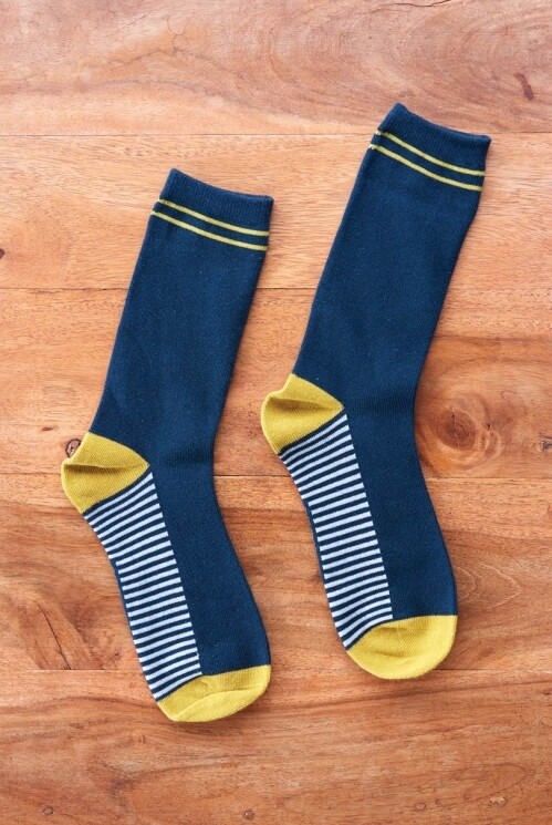 Men's Organic Cotton Classic Stripe Socks