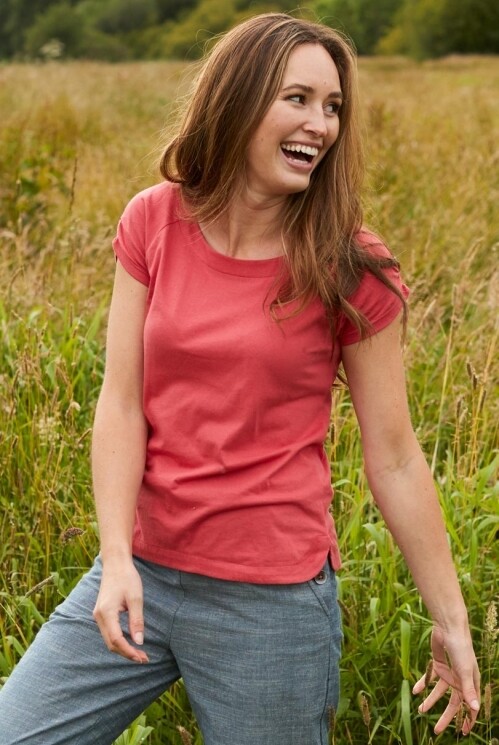 Scoop Hem Organic Cotton T-Shirt