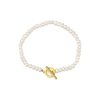 Freshwater Pearl Loop &amp; Bar Brace