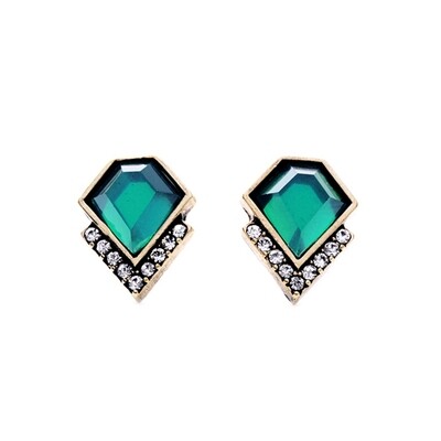 Geometric EA Crystals Emerald