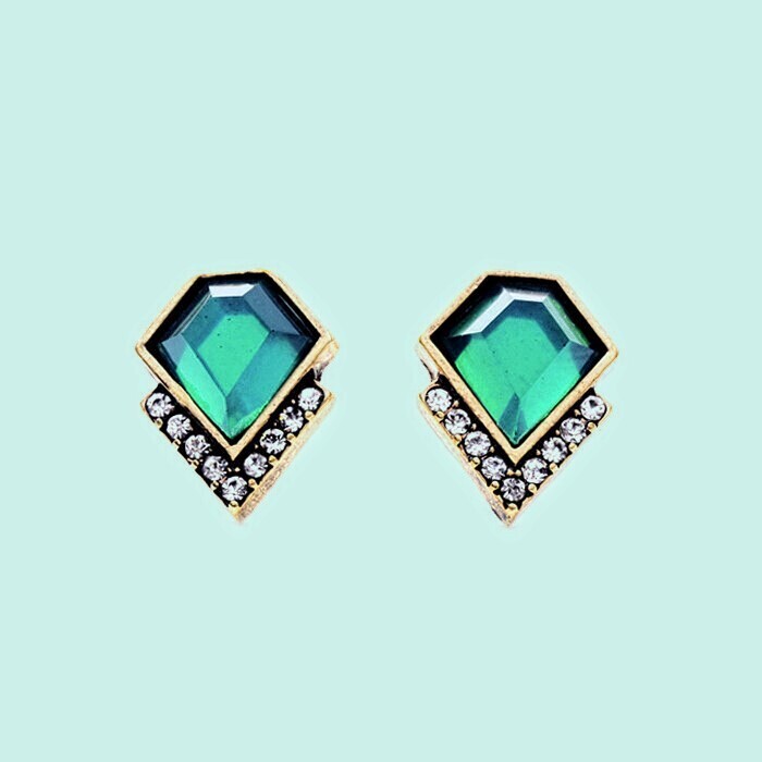 Geometric EA Crystals Emerald