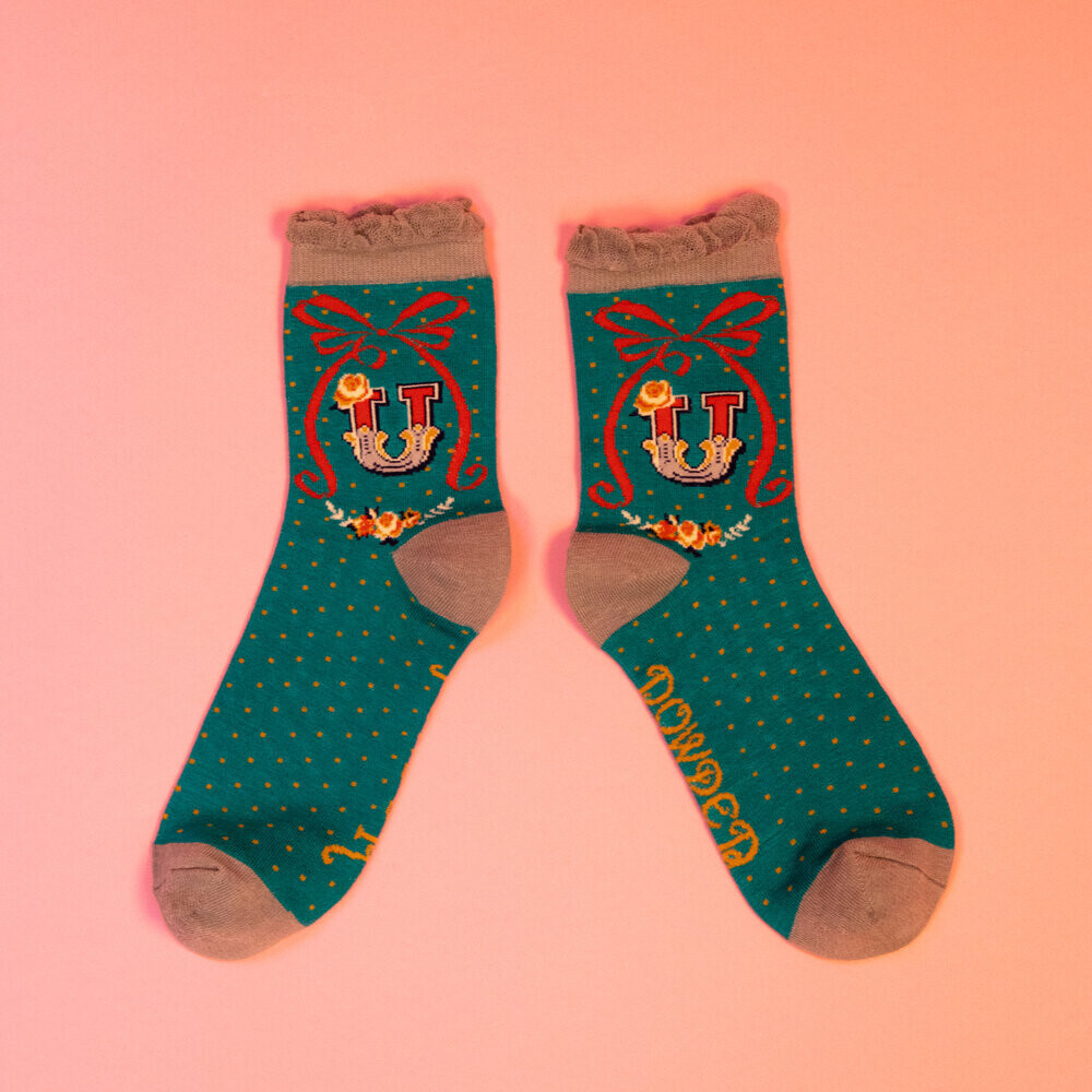 LETTER SOCK - U