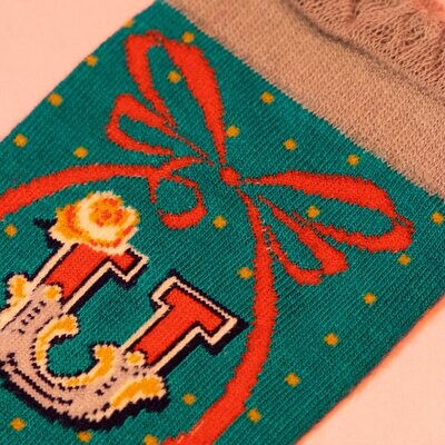LETTER SOCK - U