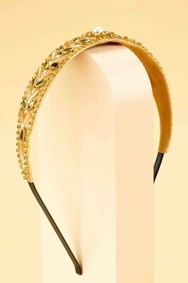 HEADBAND ELLA ART DECO GOLD BAND