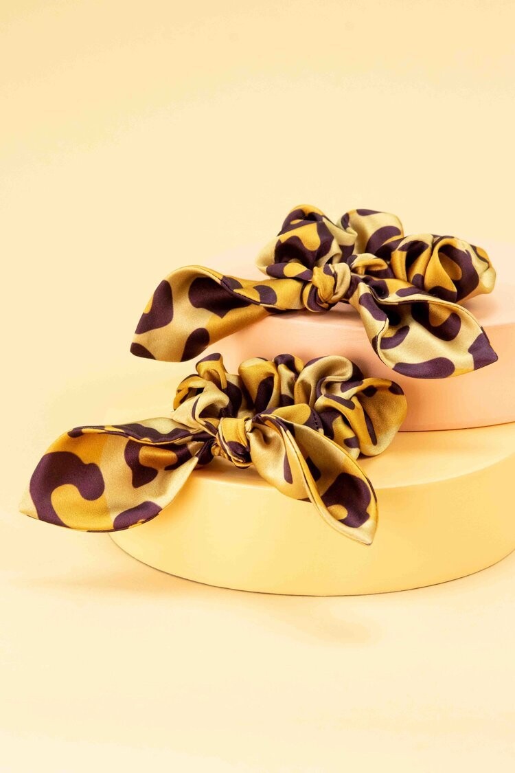 SCRUNCHIES LEOPARD PRINT