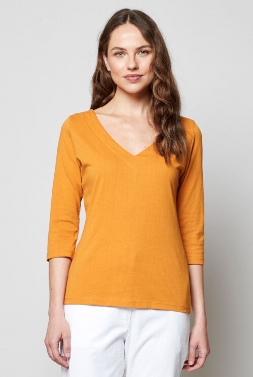 V-Neck Half Sleeve Top GOTS