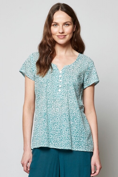 Solait Print Voile Top