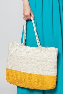 Two Tone Jute Bag