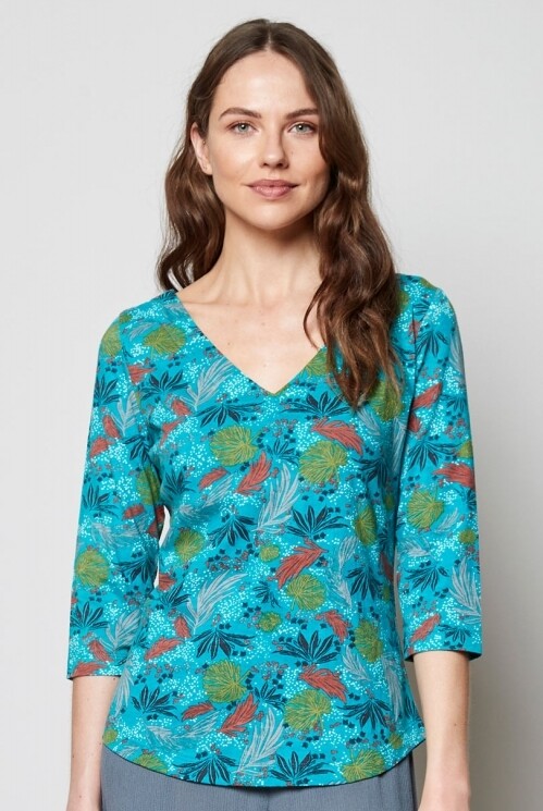 Organic Cotton V-Neck Top