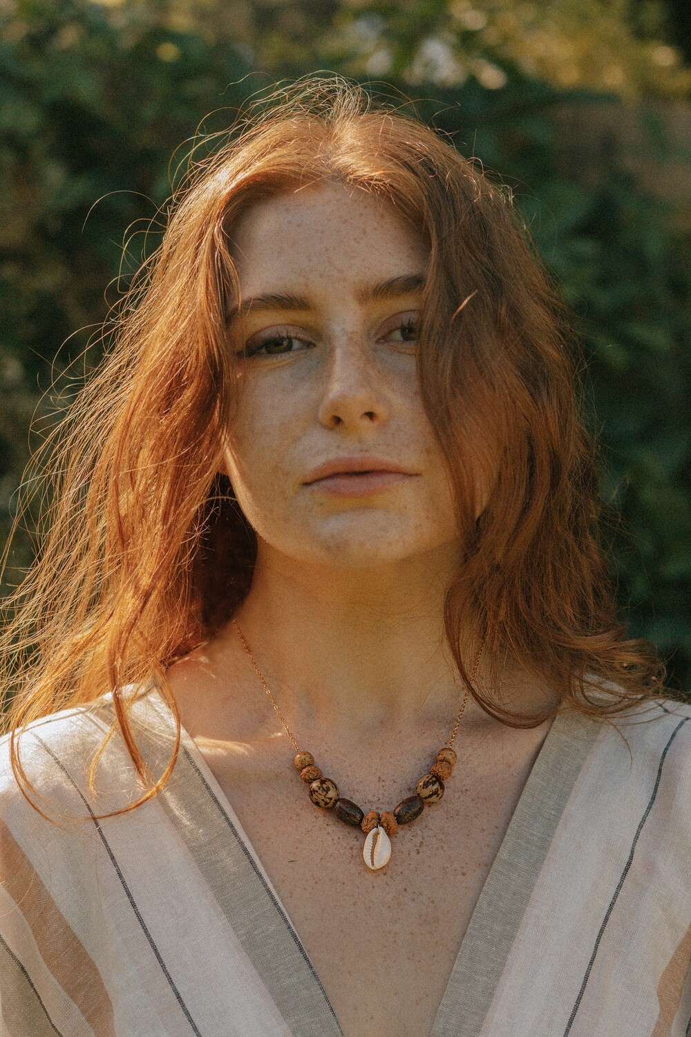 Cowrie Shell Summer Pendant Necklace