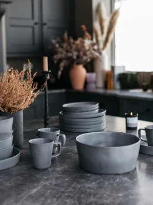 Kumla Recycled Clay Salad Bowl   Pre-Order