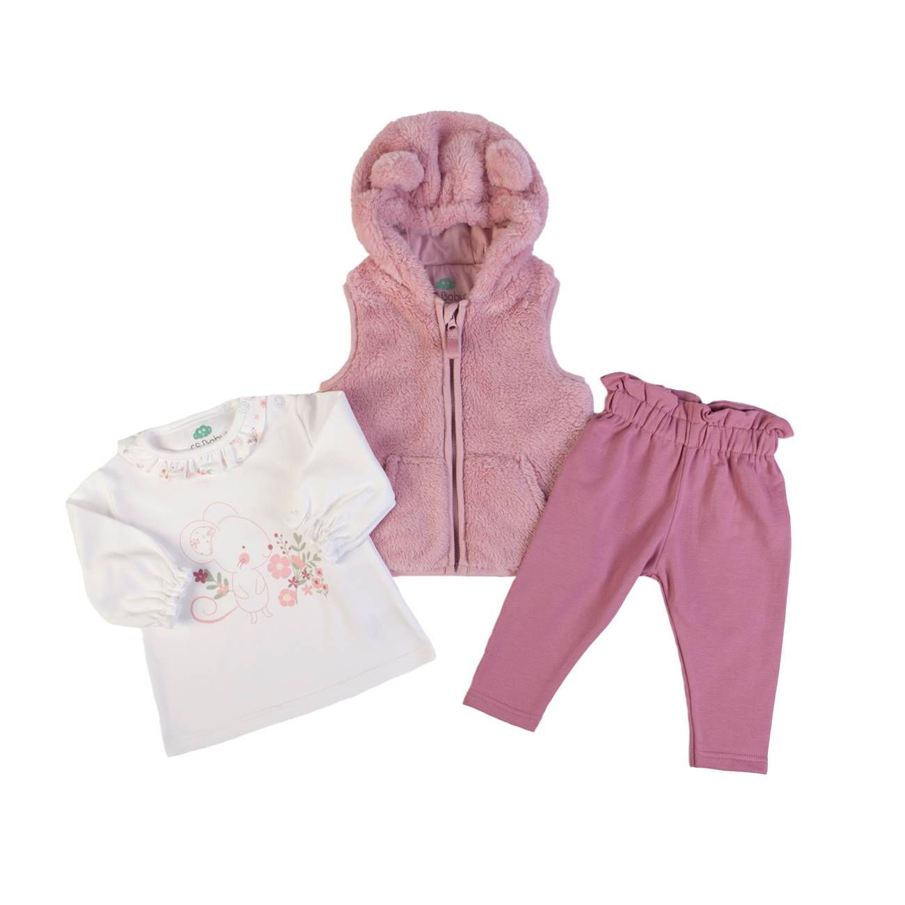 Set Vest + t-shirt + pants