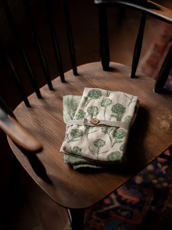 Luxury Artichoke Tea Towel 2 pack