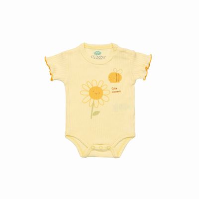 Yellow “Cute Moment” Baby Onesie