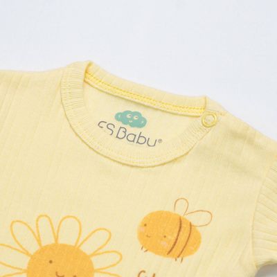 Yellow “Cute Moment” Baby Onesie