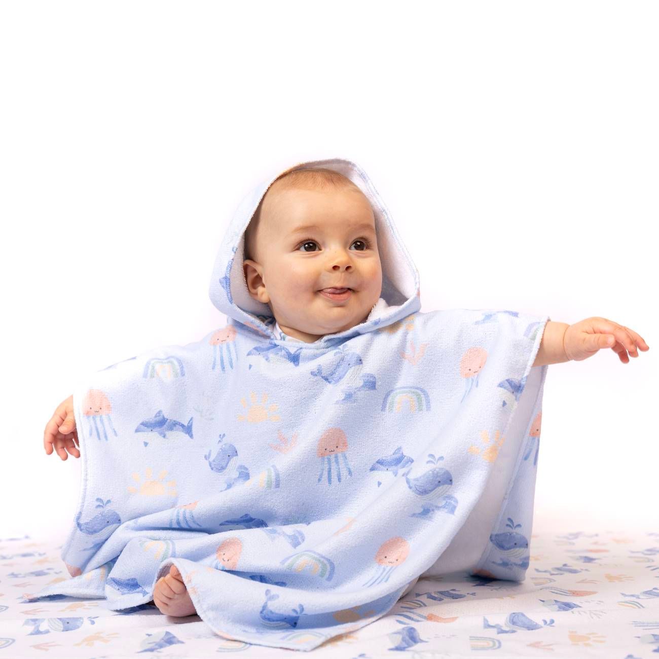 Baby Hooded Beach Poncho