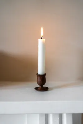 Forged Small Dinner Candle Holde