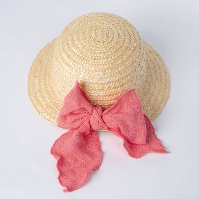 Straw Hat with Bow