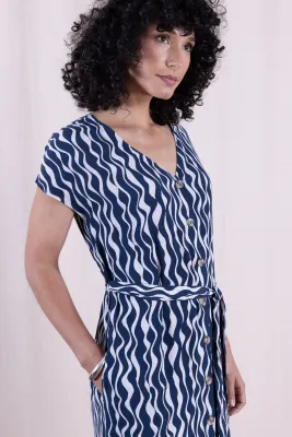 V Neck Shirtdress
