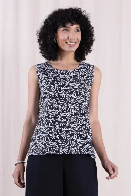 Vest Top - Black / White