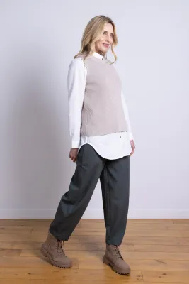 Knitted Vest - Thunder