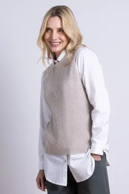 Knitted Vest - Thunder