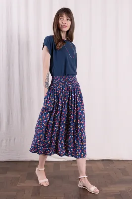 Viscose Midi Skirt