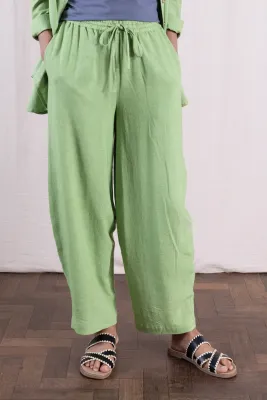 Cotton Elastic Waist Bubble Trouser