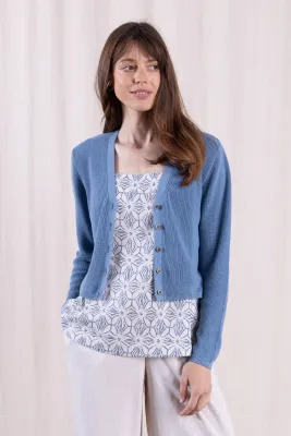 Organic Cotton Cropped Cardi