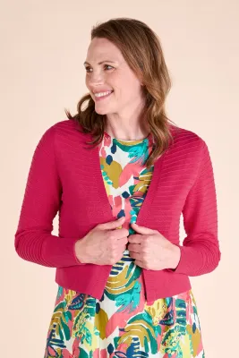 GOTS Organic Cotton Cropped Cardi