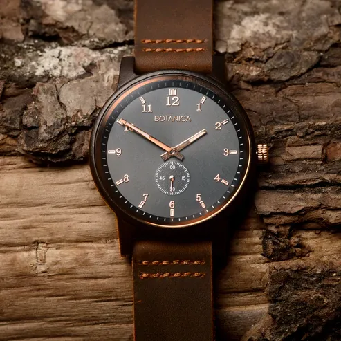 Sandalwood Watch &amp; Black Dial | LUTHER