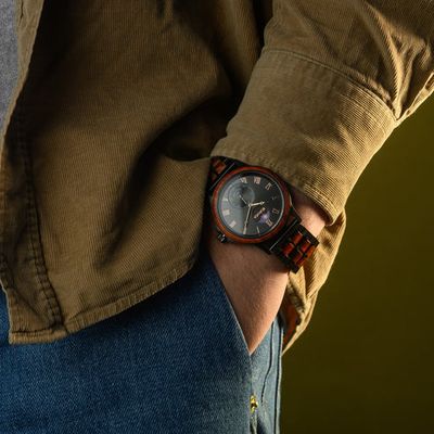 Rosewood Watch Black Dial | SUMMIT