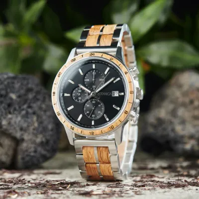 Whiskey Wood Watch with Black Dial | NEWTON