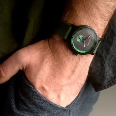 Sandawood Watch &amp; Green Dial | HEIDEGGER