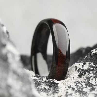 Rosewood Tungsten Ring | ROSA 6MM