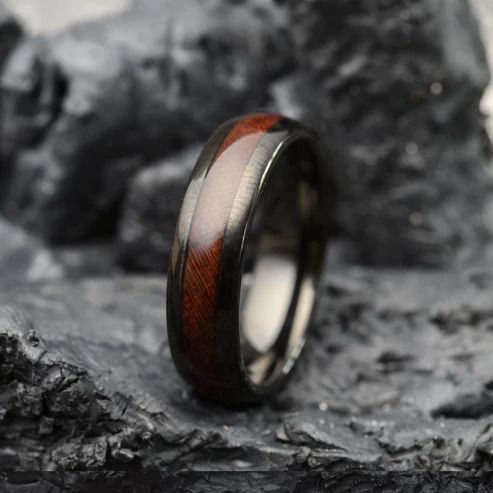 Rosewood Tungsten Ring | ROSA 6MM