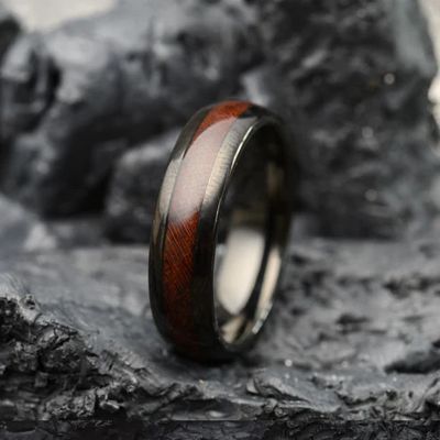 Rosewood Tungsten Ring | ROSA 6MM
