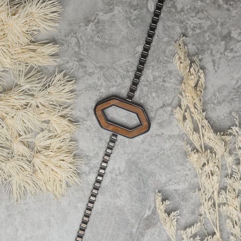 Whiskey Wood &amp; Steel Bracelet | RIDGE