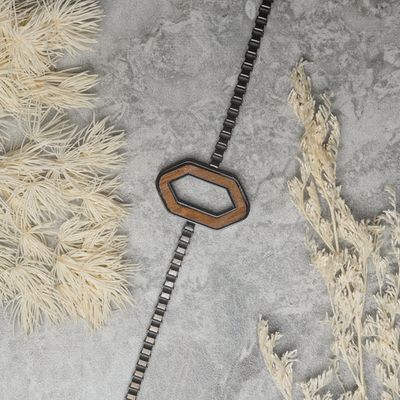 Whiskey Wood &amp; Steel Bracelet | RIDGE